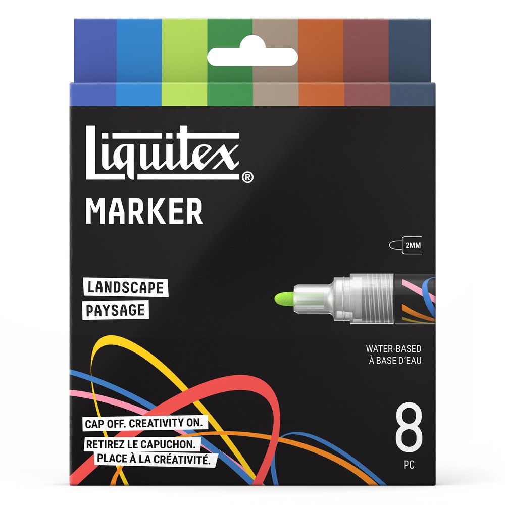 Liquitex Marker 8 x 2 mm - Set Paysage