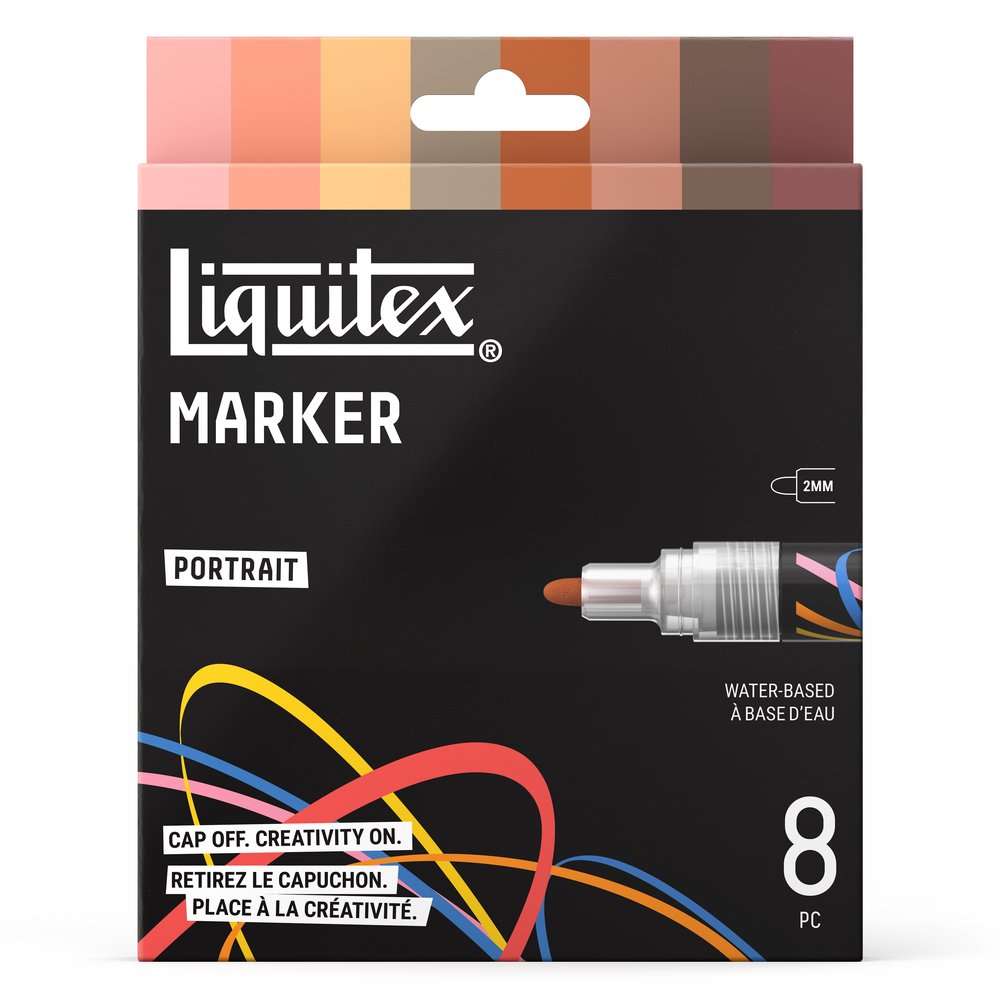 Liquitex Marker 8 x 2 mm - Set Portrait