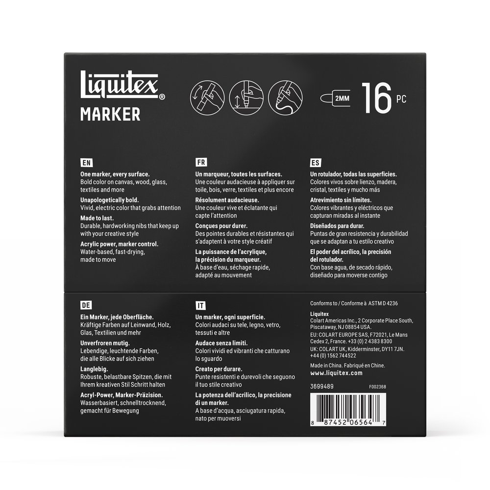 Liquitex Marker 16 x 2 mm - Set Expression