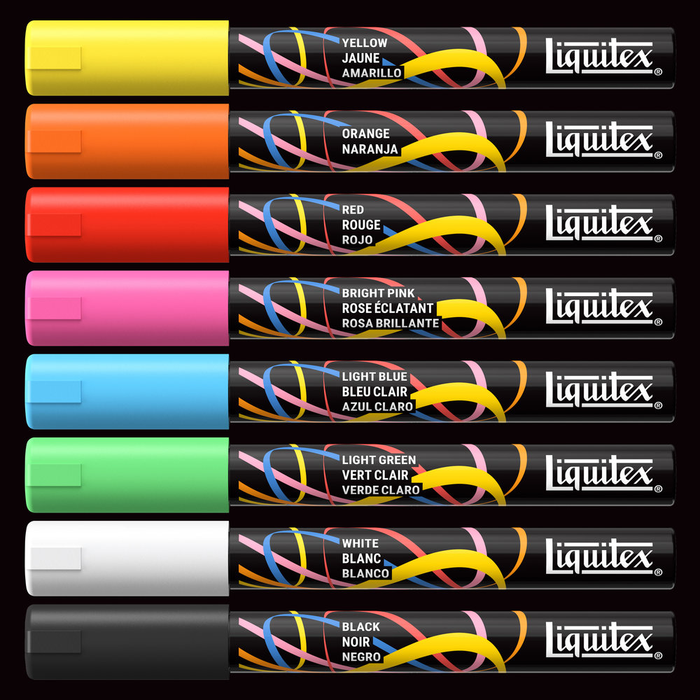 Liquitex Marker 8 x 2 mm - Set Essentiel