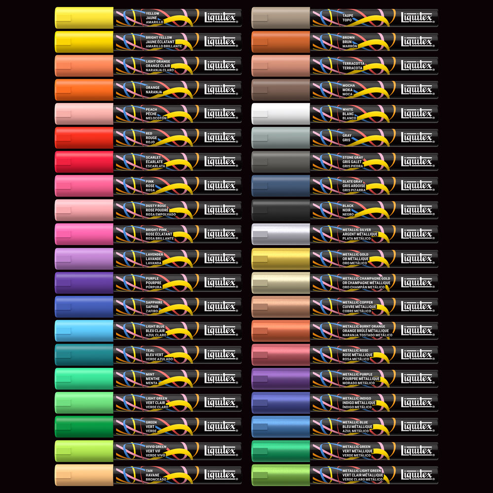 Liquitex Marker 40 x 2 mm - Set Radical