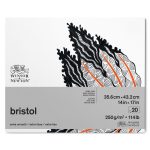 Winsor & Newton Papier Bristol Bloc 250g 35,6x43,2cm 20 Feuilles