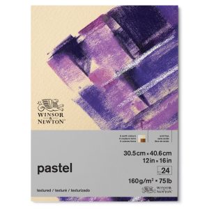 Winsor & Newton Papier Pour Pastel Bloc 6 Couleurs Terre 160g 30,5x40,6cm 24 Feuilles