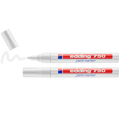 Edding 750 Marqueur Peinture Blister De 2 Blanc