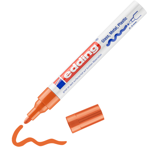 edding 750 Marqueur peinture brillante orange