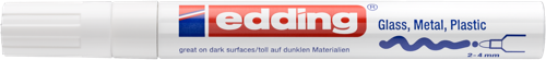 edding 750 Marqueur peinture brillante blanc