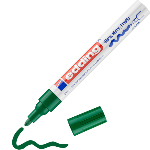 edding 750 Marqueur peinture brillante vert
