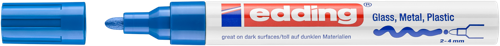 edding 750 Marqueur peinture brillante bleu