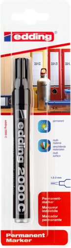 edding 2000 C Marqueur permanent blister de 1 noir B2C