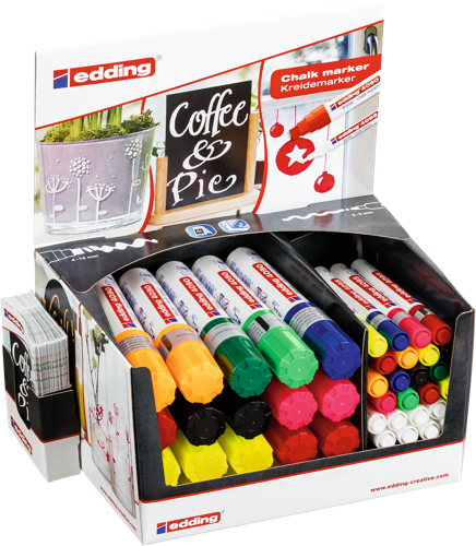 edding Présentoir e-4090 / e-4095 - 44 pièces,e-4090 - 20 pièces,e-4095-24 pièces