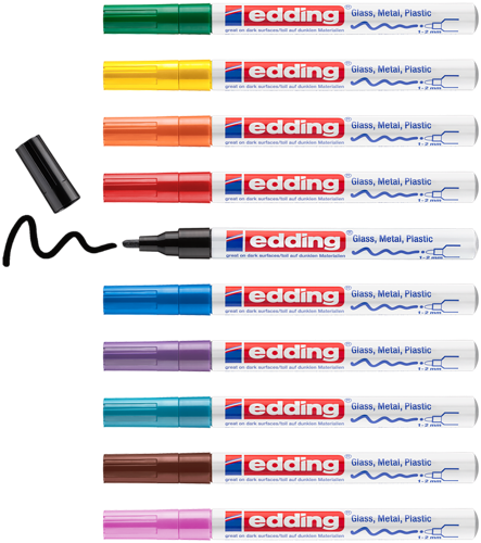 edding 751 - Pochette 10 couleurs