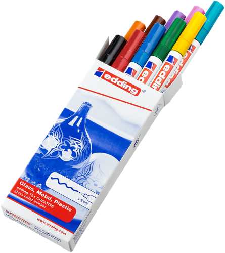 edding 751 - Pochette 10 couleurs