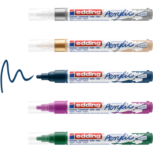 edding 5100 Marq acr moy étui 5 assor festive