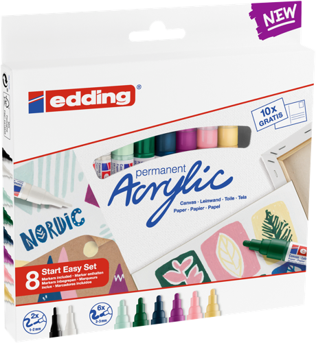 edding Kit début facile acrylique nordique