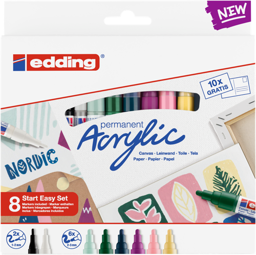 edding Kit début facile acrylique nordique