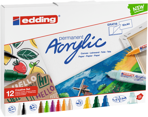 edding Kit créatif peinture acrylique base