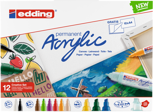 edding Kit créatif peinture acrylique base
