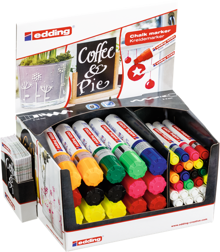 edding Présentoir e-4090 / e-4095 - 44 pièces,e-4090 - 20 pièces,e-4095-24 pièces