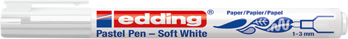 edding 1500 Feutre pastel blanc
