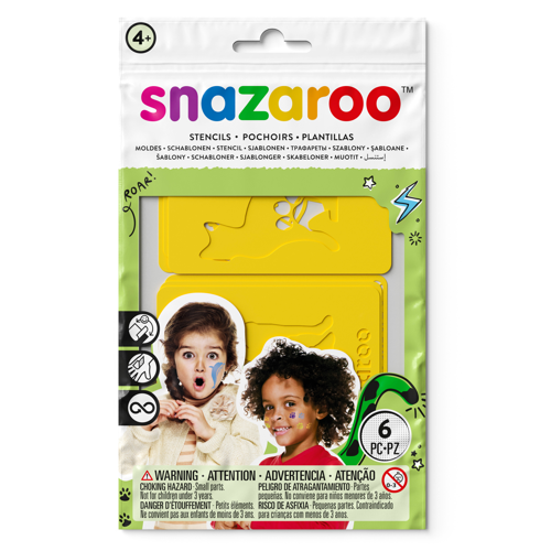 Snazaroo Pochoirs Modele Mixtes - Universel