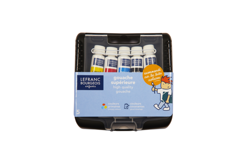 Lefranc Bourgeois Enfants Boite de Gouache Supérieure 5 tubes