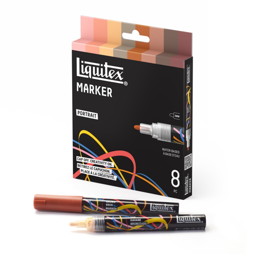 Liquitex Marker 8 x 2 mm - Set Portrait