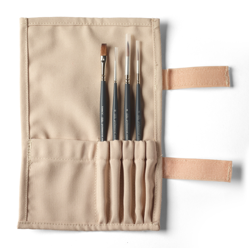 Winsor & Newton Professionnels Pinceaux en Martre Synthétique pour Aquarelle 4 Paquets