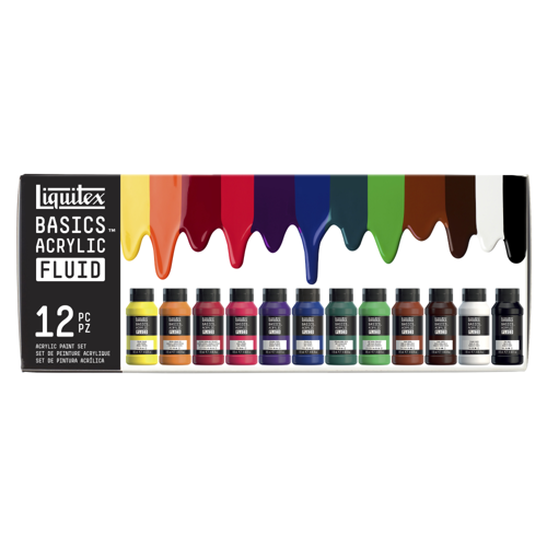 Liquitex Basics Fluid Set 12x118ml
