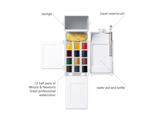 Winsor & Newton Set de Poche Extérieur Aquarelle Professionnelle