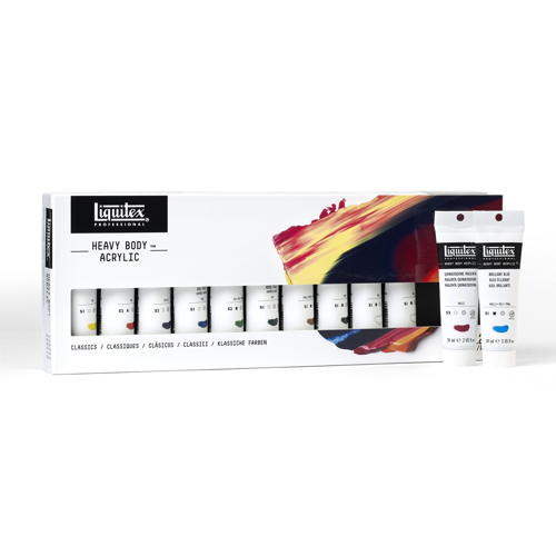 Liquitex Professional Heavy Body Set 12x59ml Couleurs Classiques