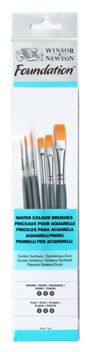 Winsor & Newton Foundation Pinceaux Aquarelle x6 2/3/5/3/5/6