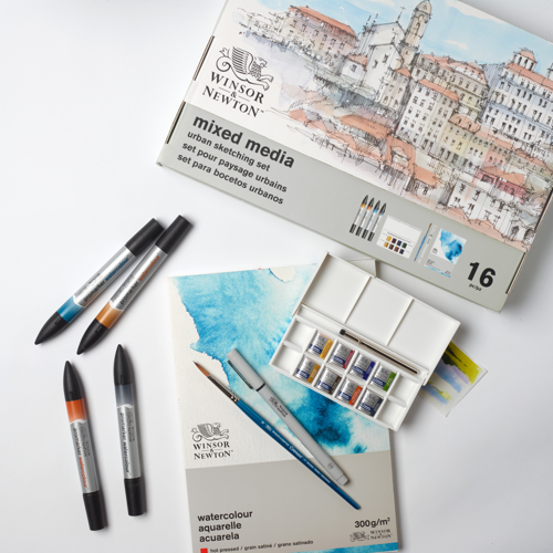 Winsor & Newton Mixed Media - Set pour paysage urbains