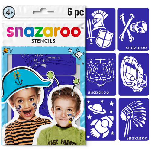 Snazaroo Pochoirs Modele Garcons - Universel