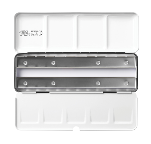 Winsor & Newton Aquarelle Professionnelle Boîte Métal De Voyage Vide Pour Demi-Godets