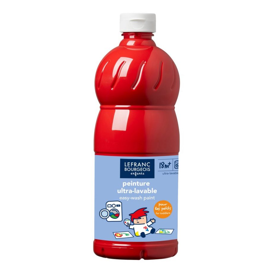 Lefranc Bourgeois Enfants Tempera a Dito Assortimento di 12 flaconi da 500 ml