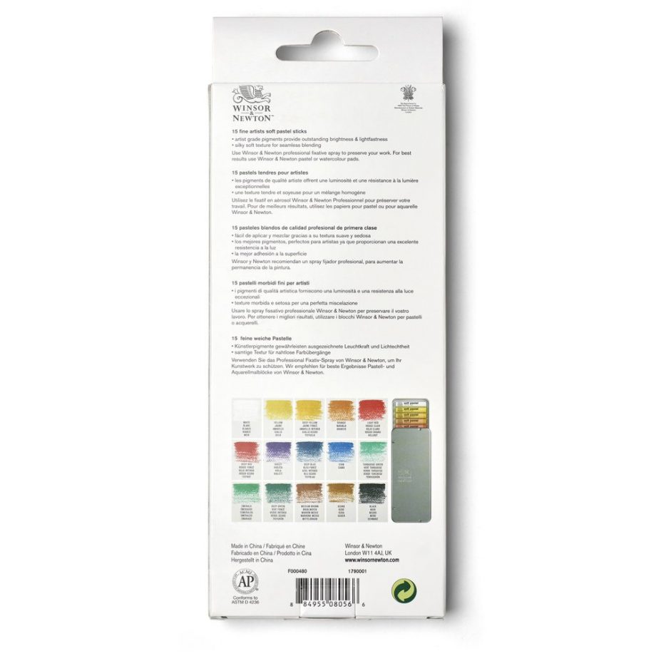 Winsor & Newton Pastelli Teneri - Set 15 Pastelli