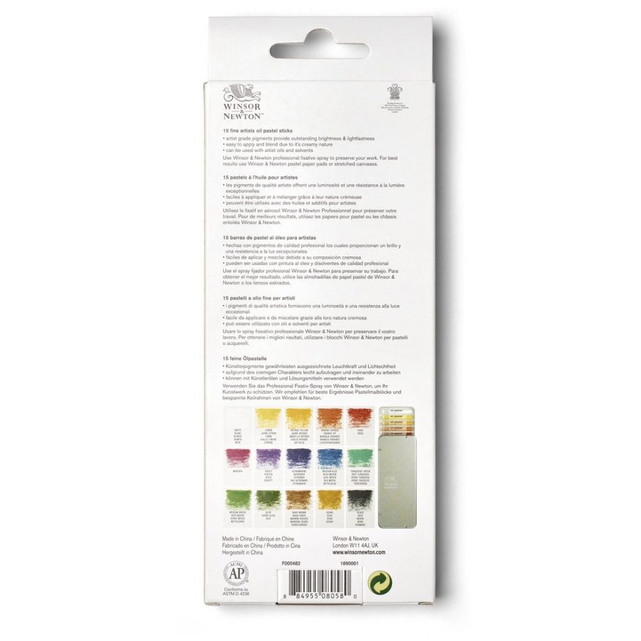 Winsor & Newton Pastelli ad Olio - Set 15 Pastelli