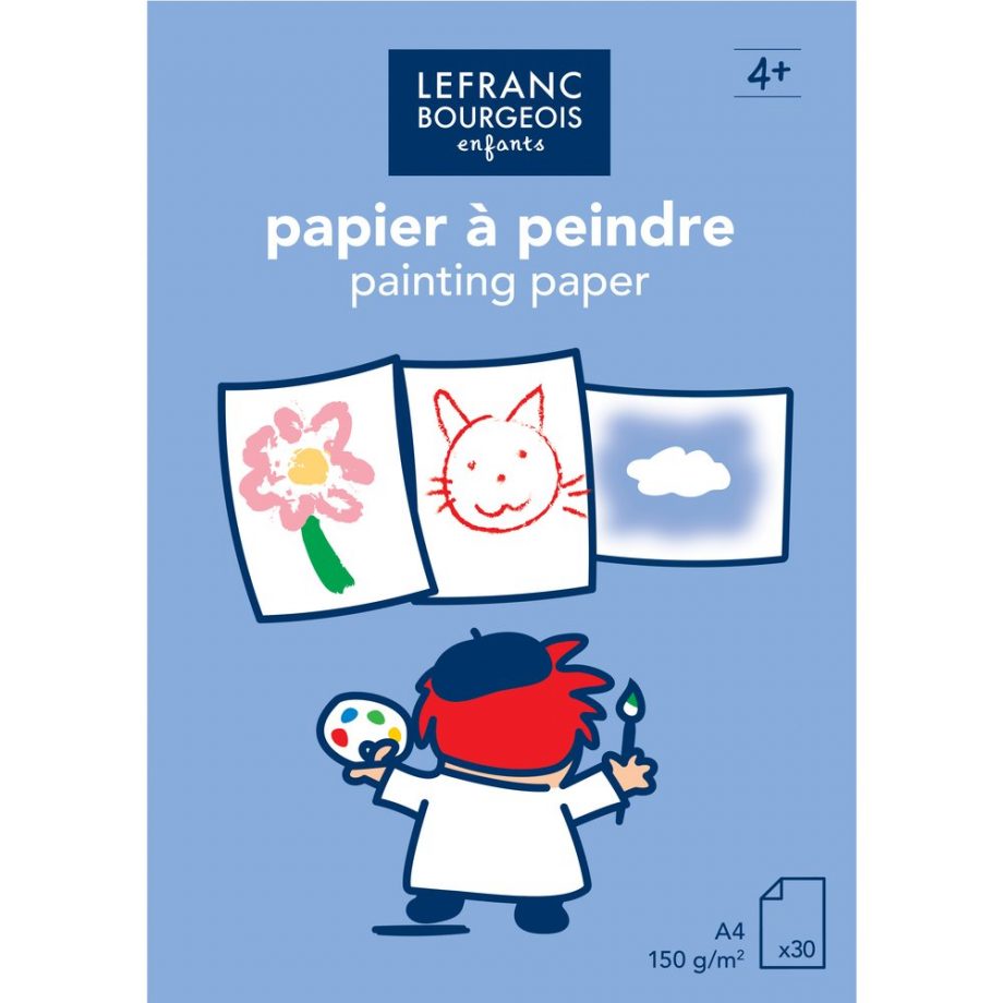 Lefranc Bourgeois Enfants - Blocco Carta Disegno Spoty 150g 30 Fogli A4