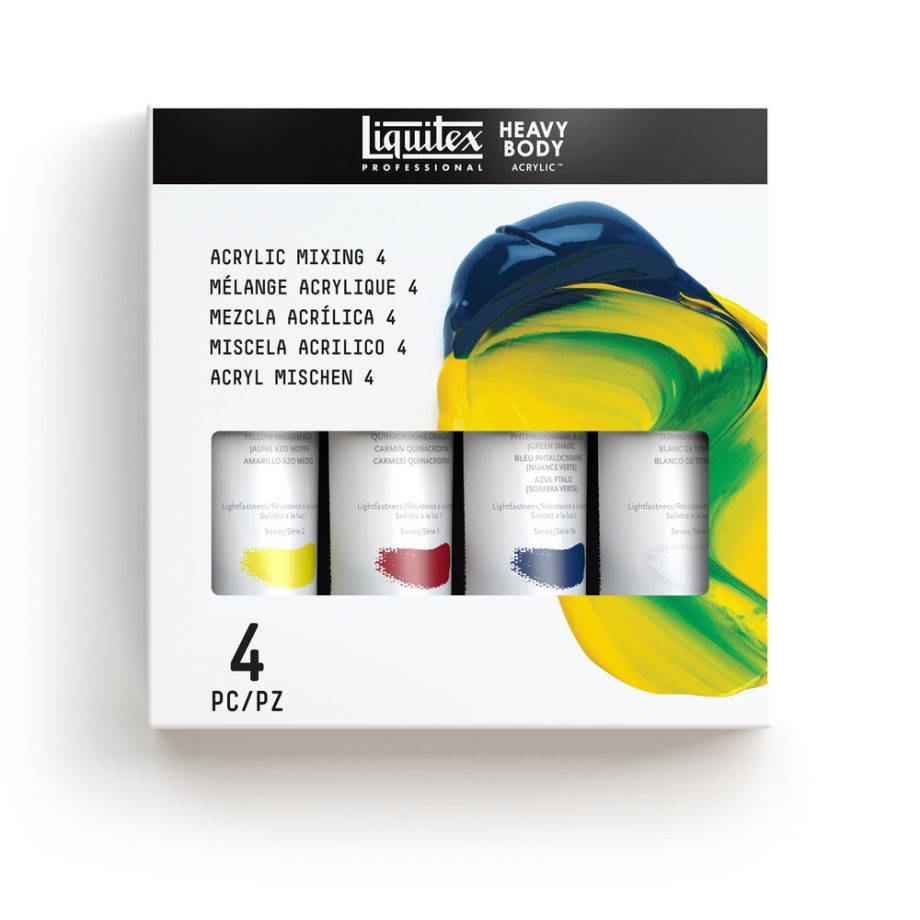 Liquitex Acrilico Heavy Body Set 4x59ml Colori Misti