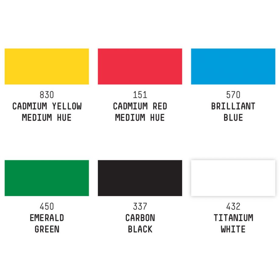 Liquitex Marker Acrilico Punta 15mm Set x 6 Colori Classici