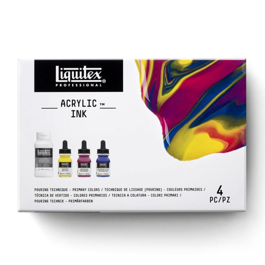 Liquitex Inchiostro Acrilico Professional Set Tecnica Pouring Colori Primari