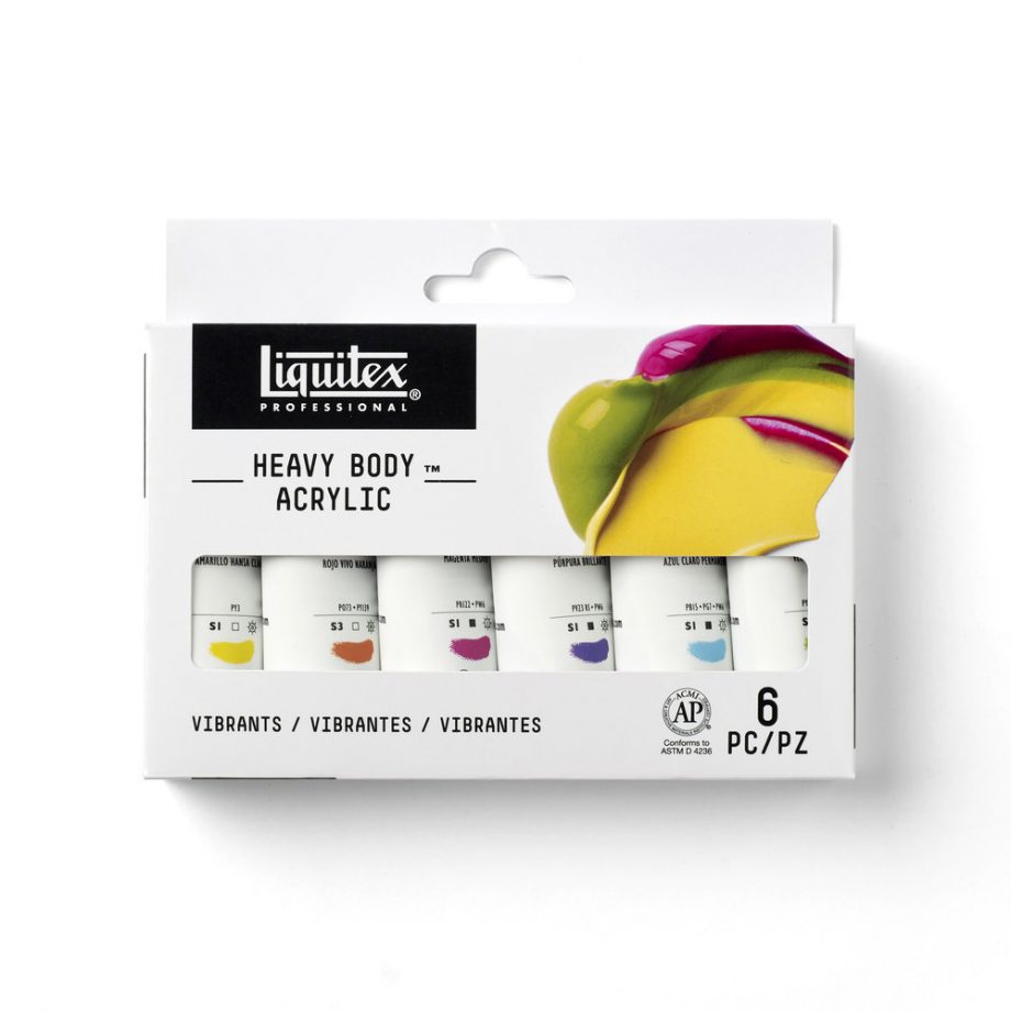 Liquitex Acrilico Heavy Body Set 6x22ml Colori Vivi