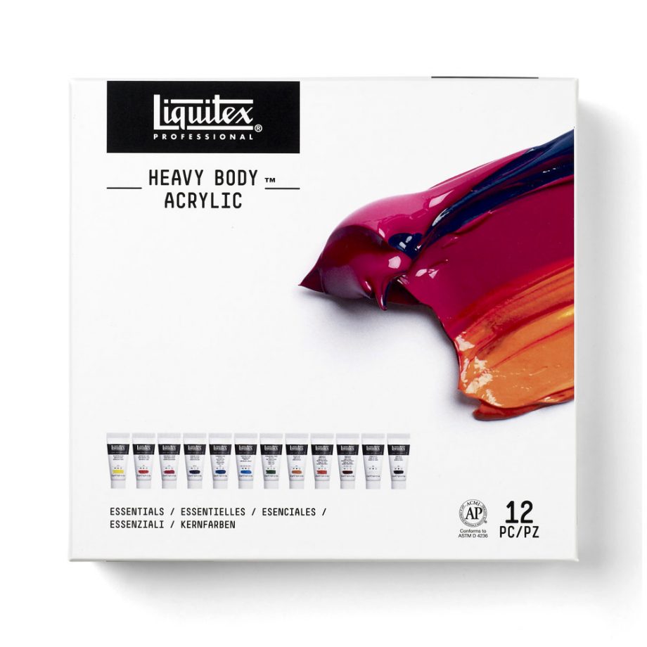 Liquitex Acrilico Heavy Body Set 12x22ml Colori Essenziali