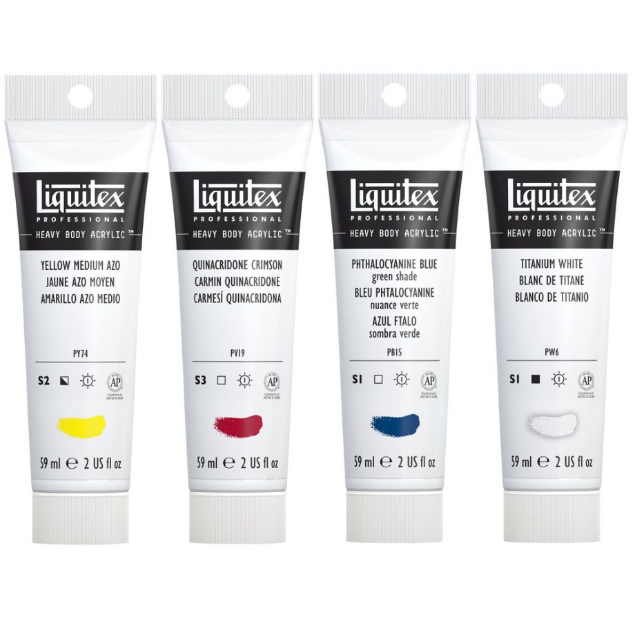 Liquitex Acrilico Heavy Body Set 4x59ml Colori Misti