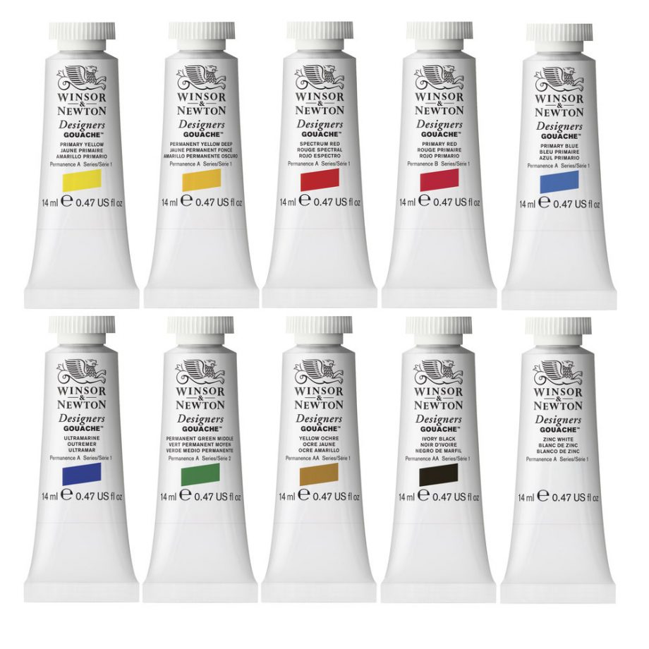 Winsor & Newton Gouache Designers Set Principianti 10x14ml