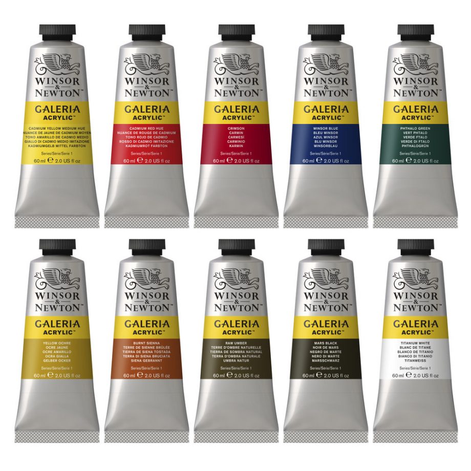 Winsor & Newton Acrilico Galeria Set 10x60ml