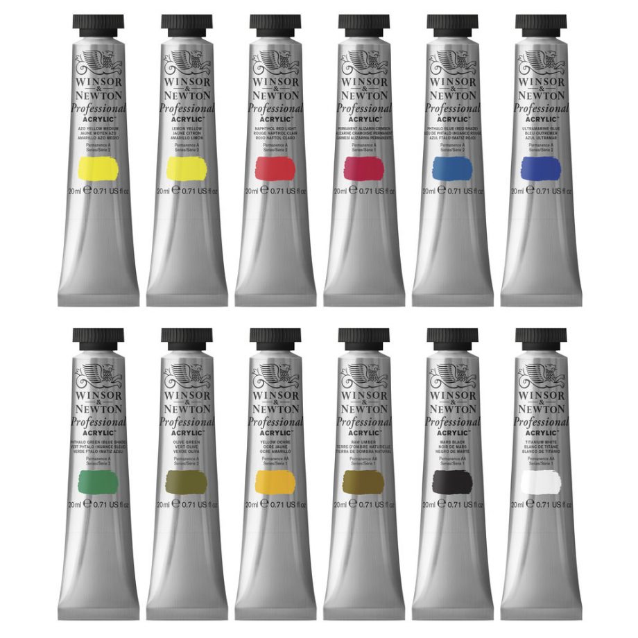 Winsor & Newton Acrilico Professional 12x20ml