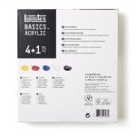 Liquitex Basics Colori Acrilici Set 4x75ml, Biano 118ml colori essenziali