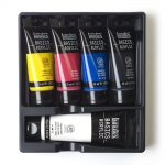 Liquitex Basics Colori Acrilici Set 4x75ml, Biano 118ml colori essenziali