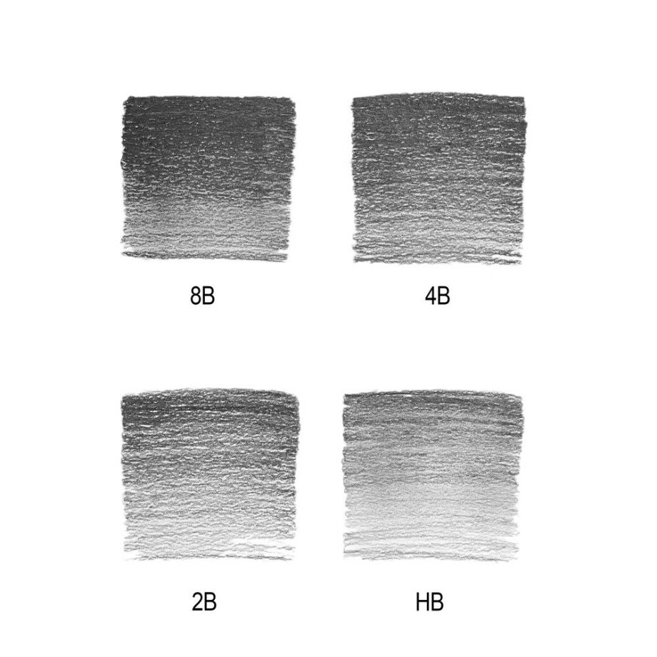 Winsor & Newton Studio Collection - Scatola in Metallo 4 Matite Grafite + Gomma (Blister)
